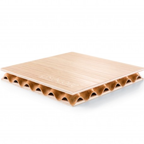 Lisocore 25 lichtgewicht 2-zijdig 4mm MDF  70% PEFC gecert.