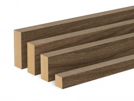 Astrata Slats Pure walnut gelakt FSC Mix 70% 4 zijden gefineerd