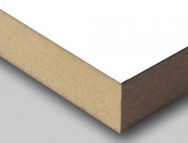 Sonae MDF Lakdraagfolie wit 70% PEFC gecert.