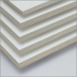 Okoume Multiplex WBP Prime ext. 2-zijdig 80 mu wit gegrond FSC Mix 70%