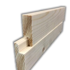 Vuren C 22 x 63 mm Geschaafd Haaklat 70% PEFC gecert.