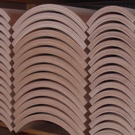 Okoume Multiplex Hoekprofiel R= 70 - Afbeelding 3