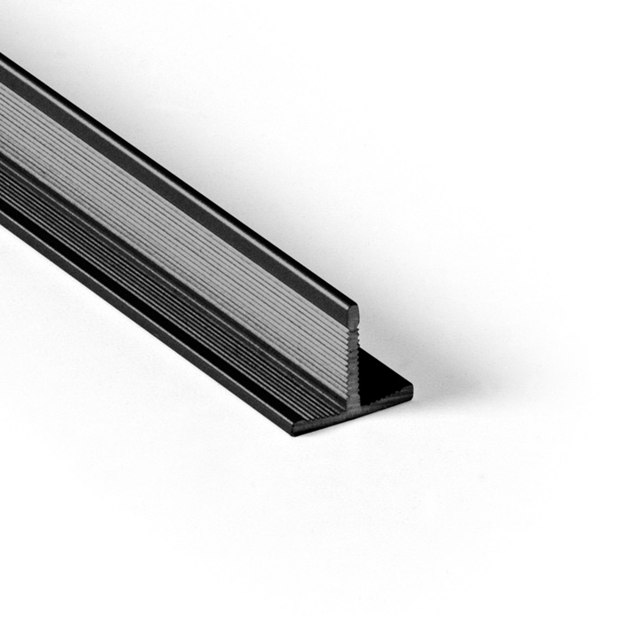 Unilin Clicwall T-profiel zwart Unilin Clicwall T-profiel zwart