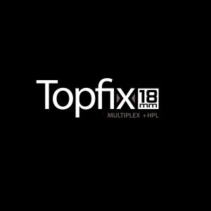 Alternative view of Topfix Multiplex WBP 2-zijdig HPL F6468 Shell Jet black + folie