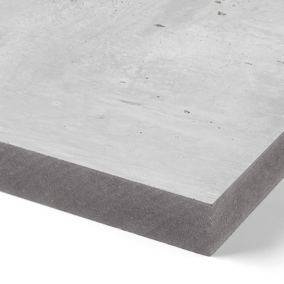 Unilin MDF Fibralux MR d&d gelakt Grey Super Mat Modern Concrete 70% PEFC gecert. / vochtwerend + folie Unilin MDF Fibralux MR d&d gelakt Grey Super Mat Modern Concrete 70% PEFC gecert. / vochtwerend + folie
